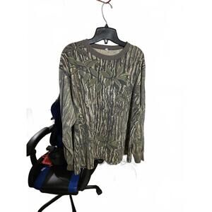 Vtg Realtree Camouflage Long Sleeve Shirt Made In USA 2XL Men's
